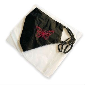 Johnny Was Embroidered Butterfly Mask